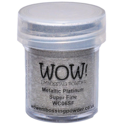 WOW! Embossing Powder - Metallic Platinum Super Fine - Honey Bee Stamps