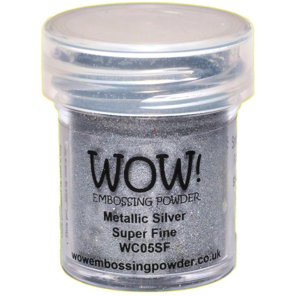 WOW! Embossing Powder - Metallic Silver Super Fine - Honey Bee Stamps