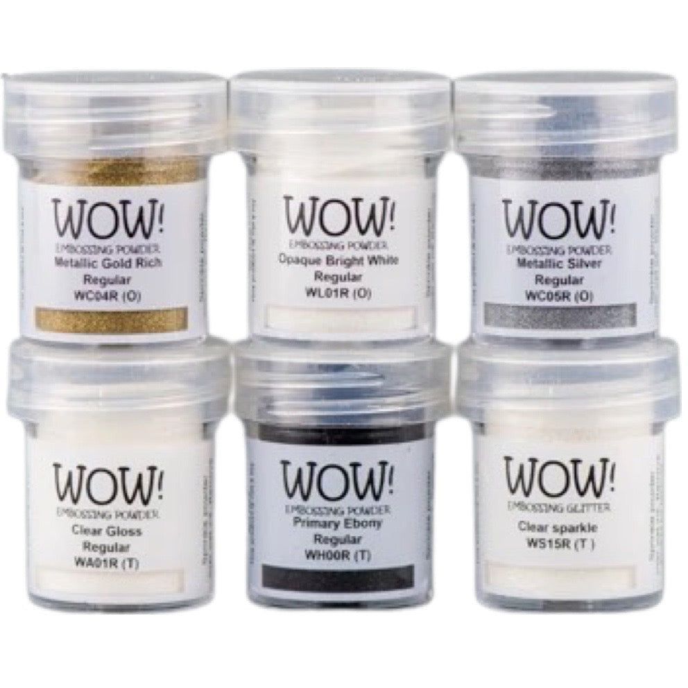 WOW! Embossing Powder Starter Kit - Set of 6 Embossing Powders - Honey Bee Stamps