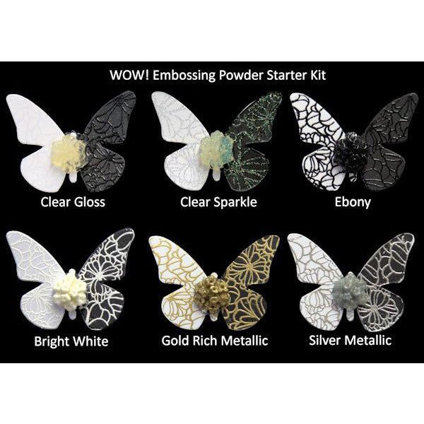 WOW! Embossing Powder Starter Kit - Set of 6 Embossing Powders - Honey Bee Stamps