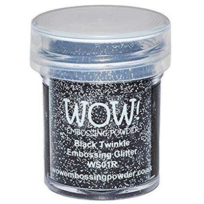 WOW! Glitter Embossing Powder - Black Twinkle - Honey Bee Stamps