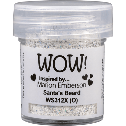 WOW! Glitter Embossing Powder - Santa's Beard - Snow Like Effect - Honey Bee Stamps