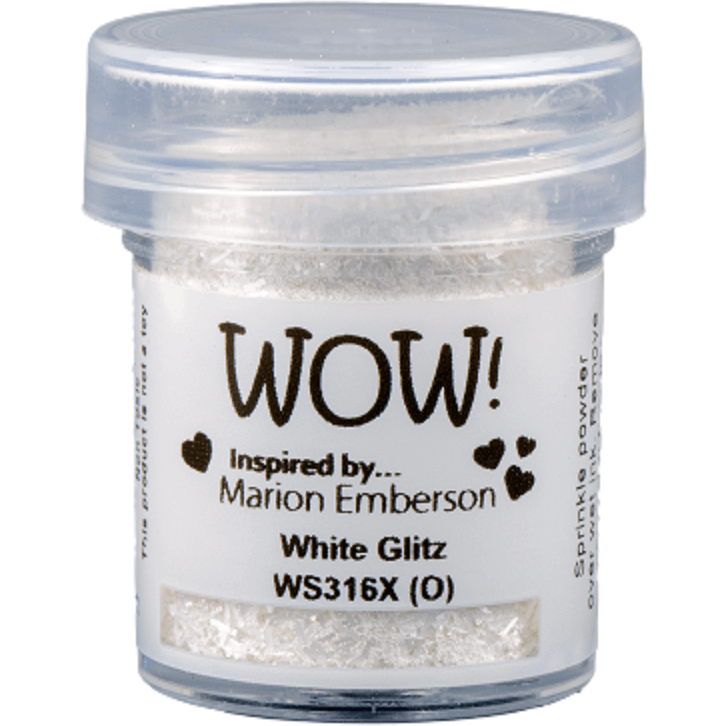 WOW! Glitter Embossing Powder - White Glitz - Honey Bee Stamps