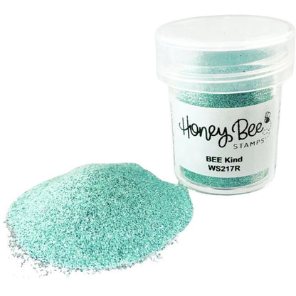 WOW! Teal Glitter Embossing Powder by Honey Bee Stamps - BEE Kind - Honey Bee Stamps