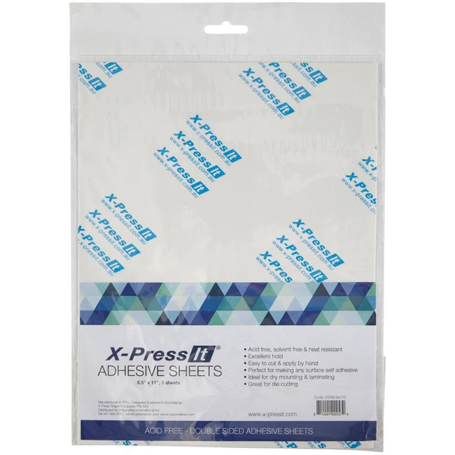 X-Press It Adhesive Sheets - 8.5 x 11" 5pk - Honey Bee Stamps