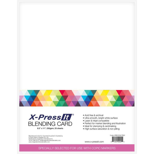 X-Press It Blending Card - 8.5 x 11" - 25 Pkg - Honey Bee Stamps