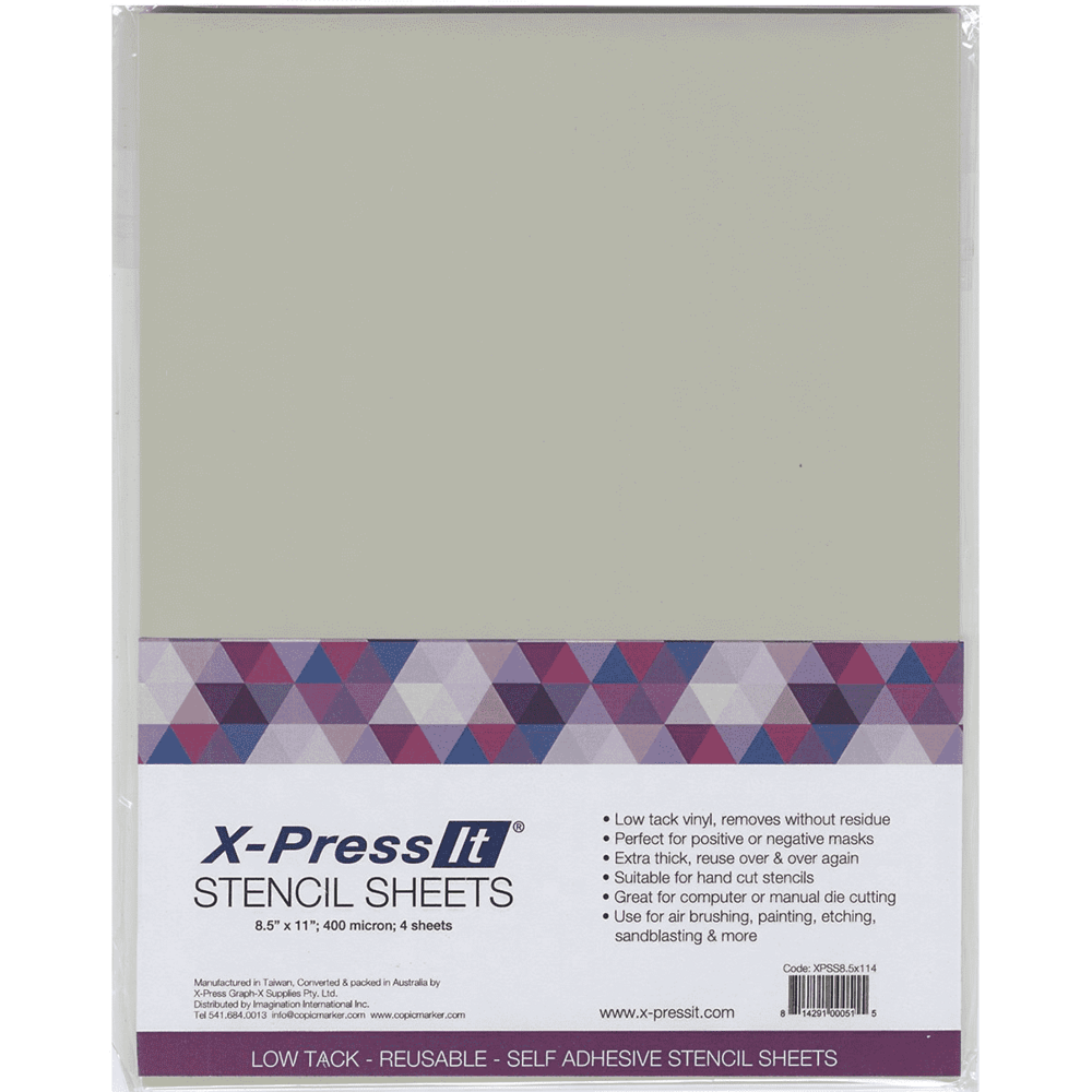 X-Press It Stencil Sheets - 8.5 x 11" 4pk - Honey Bee Stamps