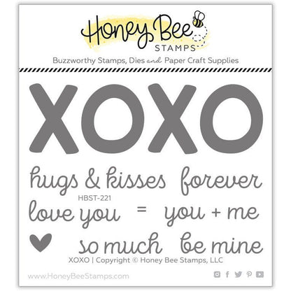 XOXO - 3x4 Photopolymer Stamp Set - Retiring - Honey Bee Stamps