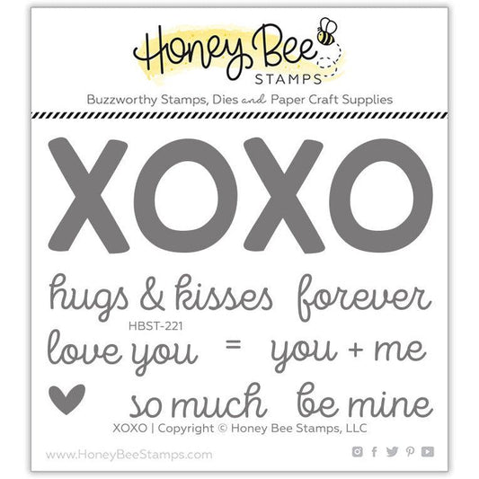 XOXO - 3x4 Photopolymer Stamp Set - Retiring - Honey Bee Stamps