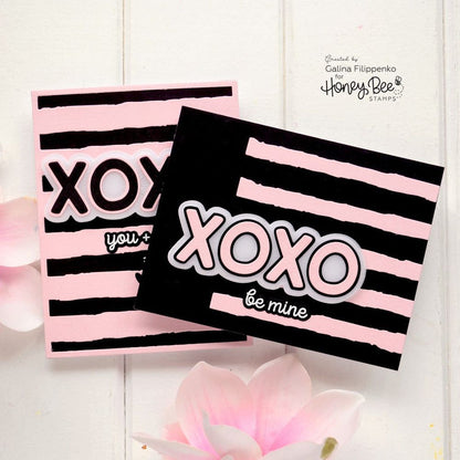 XOXO - 3x4 Photopolymer Stamp Set - Retiring - Honey Bee Stamps