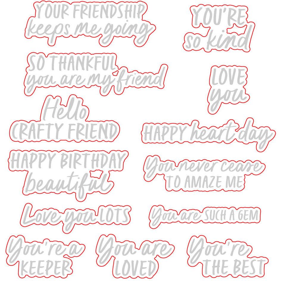 You're A Keeper - Honey Cuts - Coordinating Dies - Honey Bee Stamps