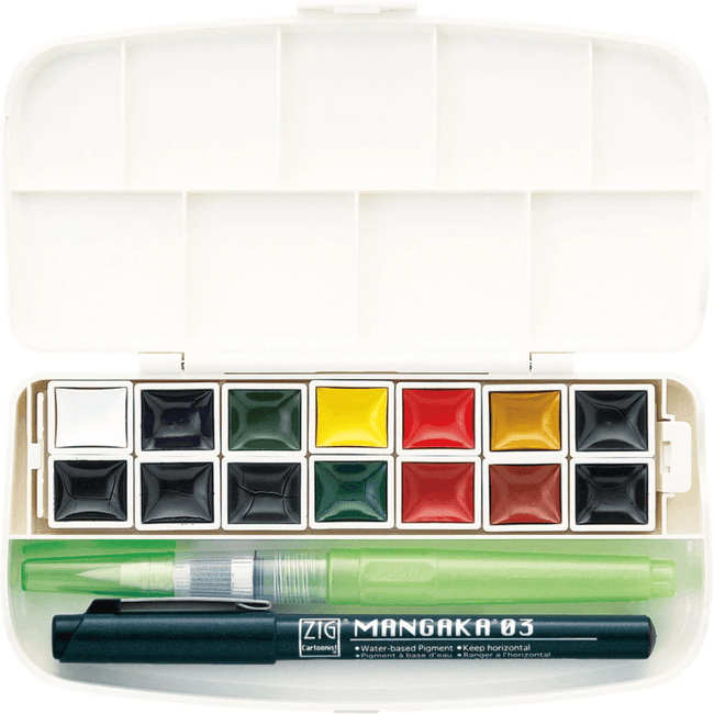 Zig Watercolor 14 Color Set - Transparent - Honey Bee Stamps